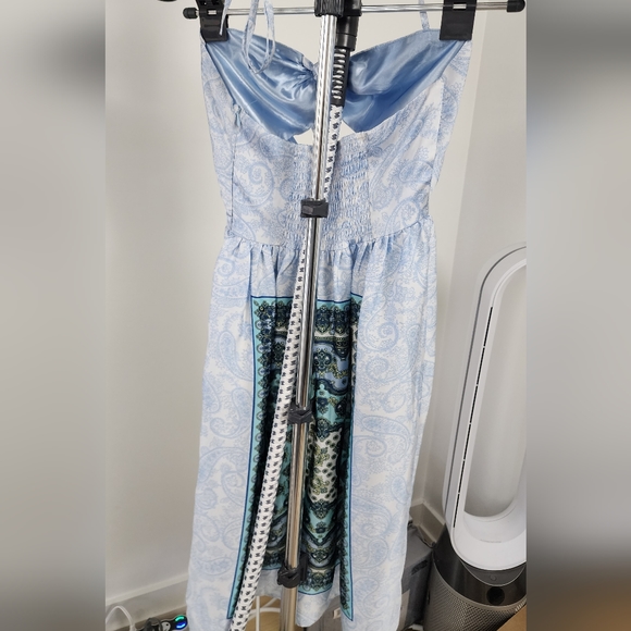 Paisley pastel scarf print summer dress - Picture 3 of 4